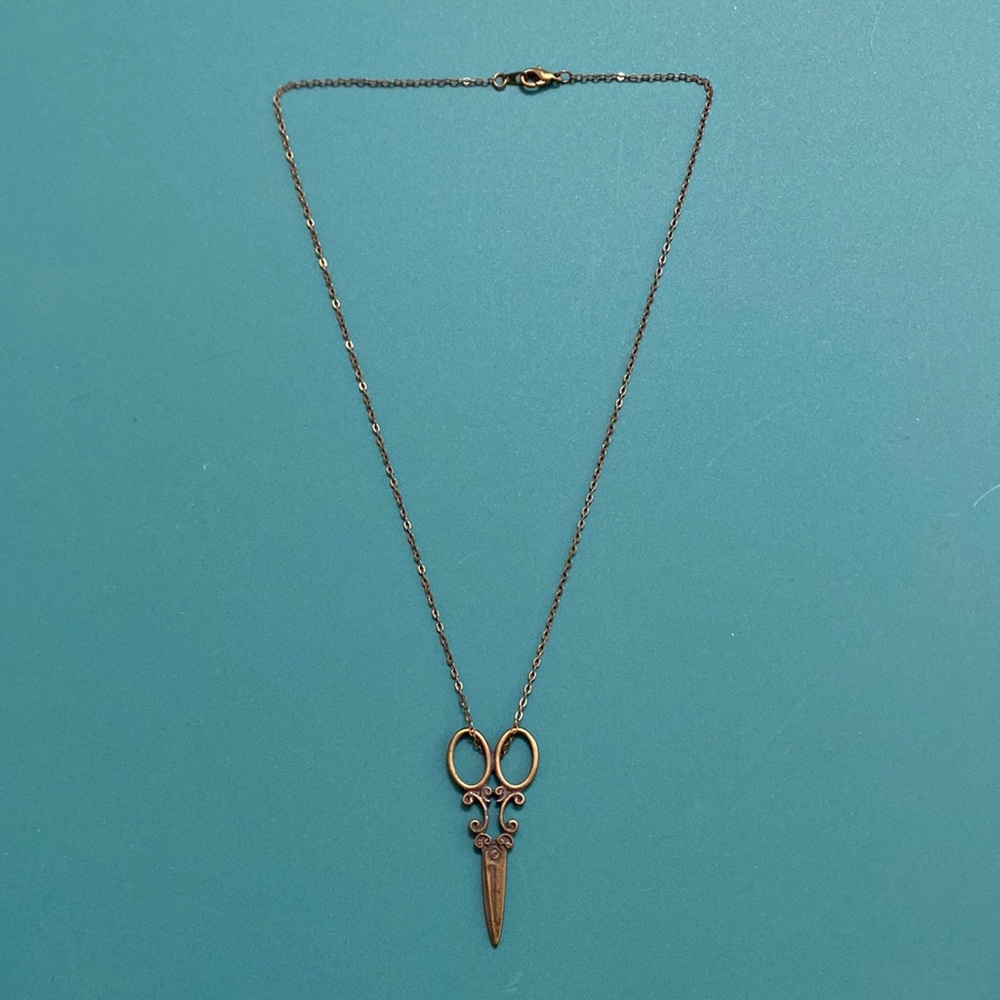 Vintage Scissor Necklace